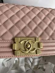 Chanel Leboy Bag Pink Caviar Gold 25cm - 4