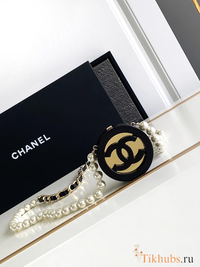 Chanel Long Necklace Metal Resin Glass - 1