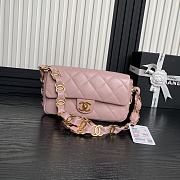 Chanel Flap Bag Pink Lambskin 22.5cm - 1