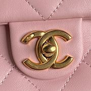 Chanel Flap Bag Pink Lambskin 22.5cm - 5