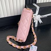 Chanel Flap Bag Pink Lambskin 22.5cm - 4