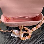 Chanel Flap Bag Pink Lambskin 22.5cm - 3