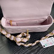 Chanel Flap Bag Light Purple Lambskin 22.5cm - 3