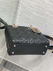 Dior Dioramour Small Lady Bag Black Lambskin 20 x 17 x 8 cm - 2