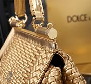 Dolce & Gabbana Sicily Interwoven Gold 20x15x6.5cm - 6