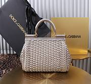 Dolce & Gabbana Sicily Interwoven Silver 20x15x6.5cm - 4