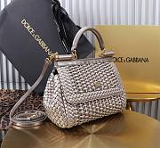 Dolce & Gabbana Sicily Interwoven Silver 20x15x6.5cm - 3