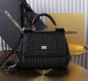 Dolce & Gabbana Sicily Interwoven Black 20x15x6.5cm - 1