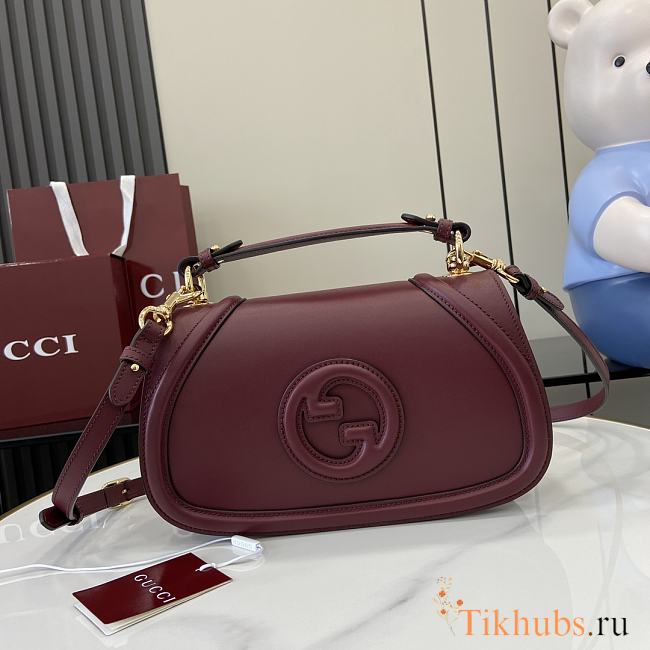 Gucci Blondie Small Top Handle Red Bag 26.5x16.5x8.5cm - 1