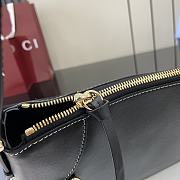 Gucci GG Emblem Medium Shoulder Bag Black 37x23x8cm - 3