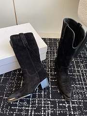 Celine Black Suede Boots - 4