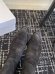 Celine Black Suede Boots - 2