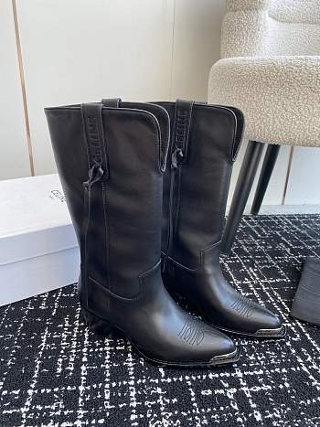 Celine Black Leather Boots