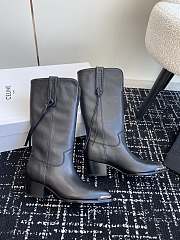 Celine Black Leather Boots - 5