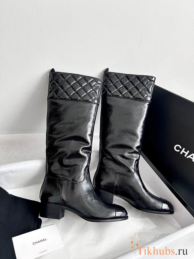 Chanel Black Boots 10 - 1