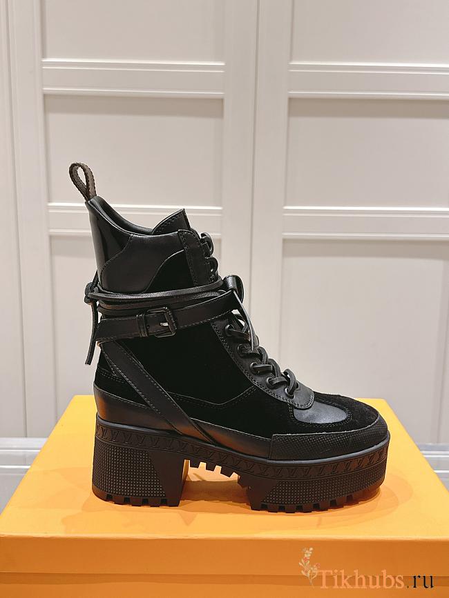 Louis Vuitton LV Laureate Platform Black Boots - 1