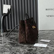 Bottega Veneta Andiamo Suede Dark Brown 25x22x10.5cm - 4