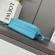 Loewe Mini Flamenco Clutch Bag Blue 23x18x9cm - 5