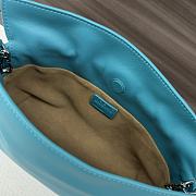 Loewe Mini Flamenco Clutch Bag Blue 23x18x9cm - 4