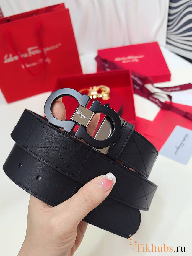 Ferragamo Belt Black 3.5cm - 1