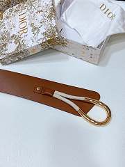 Dior Nolita Belt Brown 8cm - 3