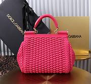 Dolce & Gabbana Sicily Interwoven Pink 20x15x6.5cm - 2