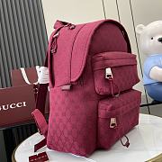 Gucci Medium Backpack With Logo Red 40x36.5x23cm - 3