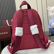 Gucci Medium Backpack With Logo Red 40x36.5x23cm - 2