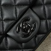 Chanel Mini Flap Bag Black Lambskin 17cm - 2