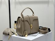 Celine Small 16 Bag Calfskin Grey 23x19x10.5cm - 4