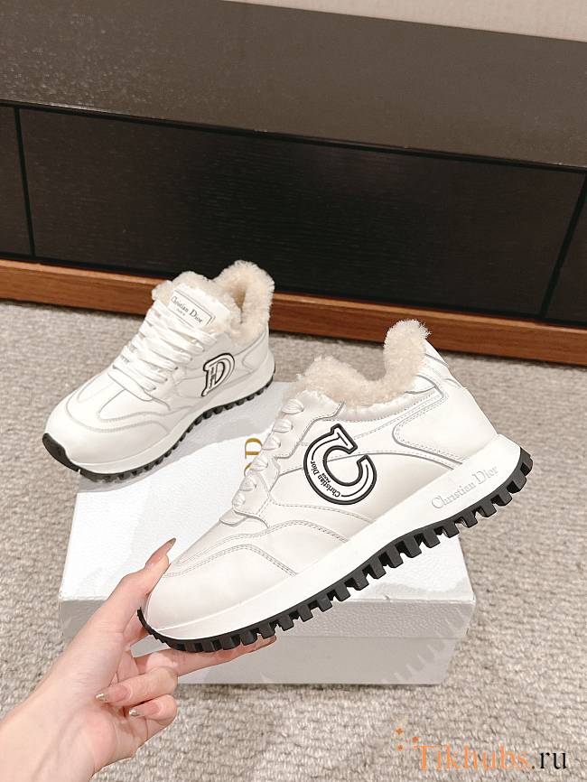 Dior C'est Sneaker White Winter Calfskin - 1