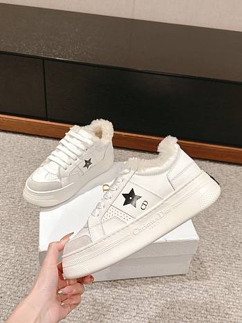 Dior Star Platform Sneaker White Calfskin Winter