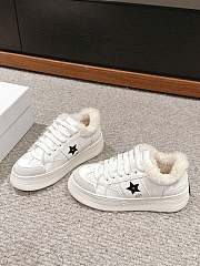 Dior Star Platform Sneaker White Calfskin Winter - 2