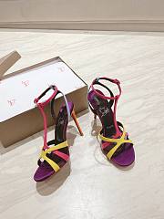 Christian Louboutin Tangueva 100 Satin Sandals - 5