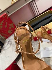 Christian Louboutin Condora Queen Leather Brown Sandals 85 - 5