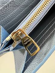 Louis Vuitton LV Sarah Wallet Blue 19x10.5x2cm - 5