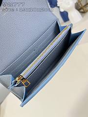 Louis Vuitton LV Sarah Wallet Blue 19x10.5x2cm - 4