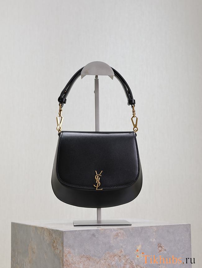 YSL Mini Voltaire Bag Black 21x17.5x8cm - 1