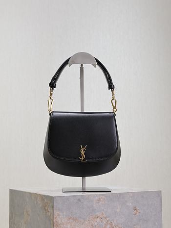 YSL Mini Voltaire Bag Black 21x17.5x8cm