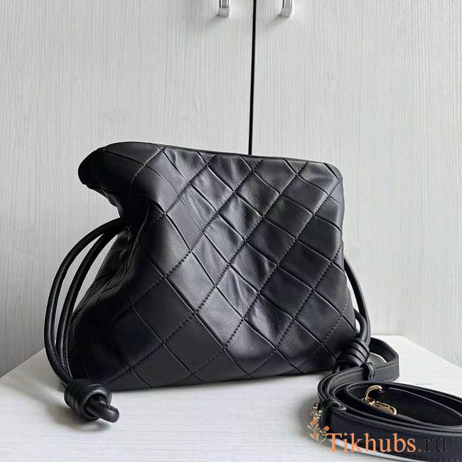 Loewe Flamenco Bag Black Leather 30cm - 1