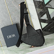 Dior Saddle Bag Black Gravity Leather 27x20x5cm - 2