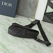 Dior Saddle Bag Black Gravity Leather 27x20x5cm - 3