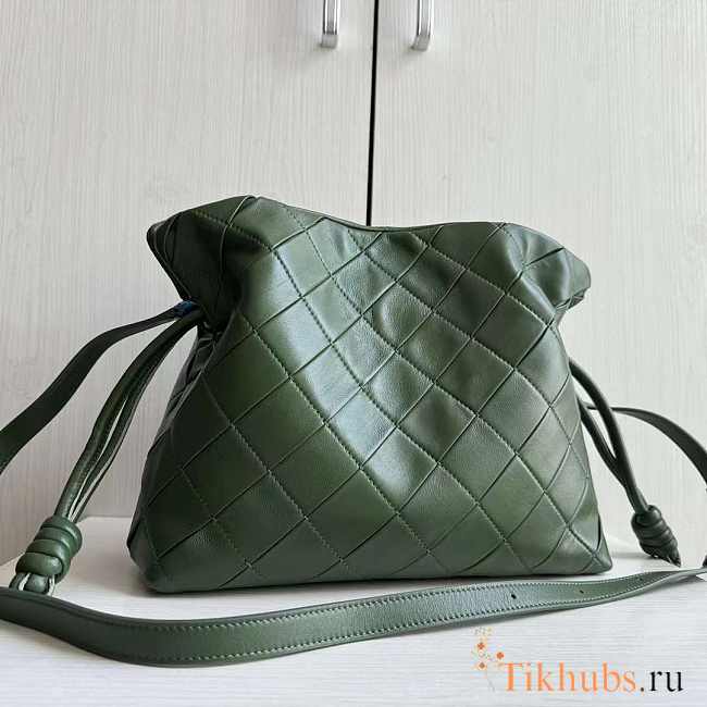 Loewe Flamenco Bag Green Leather 30cm - 1