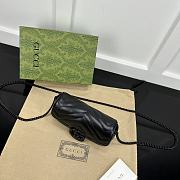 Gucci Marmont Super Mini Bag Black 16.5x10x5cm - 5