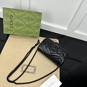 Gucci Marmont Super Mini Bag Black 16.5x10x5cm - 2