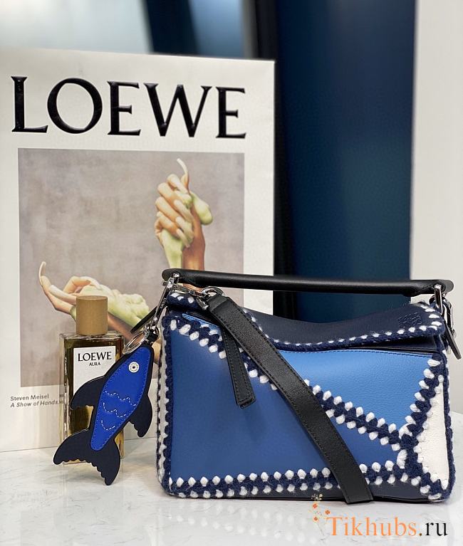 Loewe Puzzle Blue Bag 24x10x14cm - 1