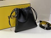 Fendi Black Leather Handbag 24x24x2cm - 3