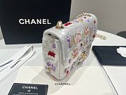 Chanel Mini Flap Bag Embroidered Satin Sequins 20x12x6cm - 2