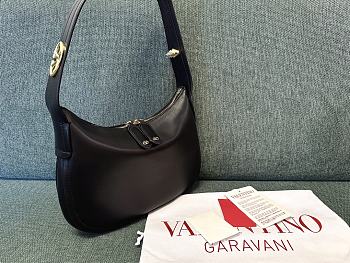 Valentino Garavani Hobo Black Shoulder Bag 30x24x3cm