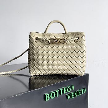 Bottega Veneta Small Andiamo Beige 25x22x10.5cm